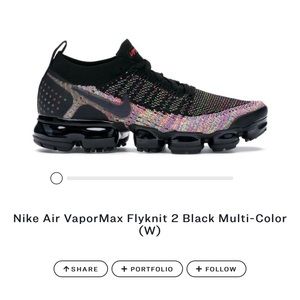 Vapormax Multicolor Flyknit 2 Black-Multicolor